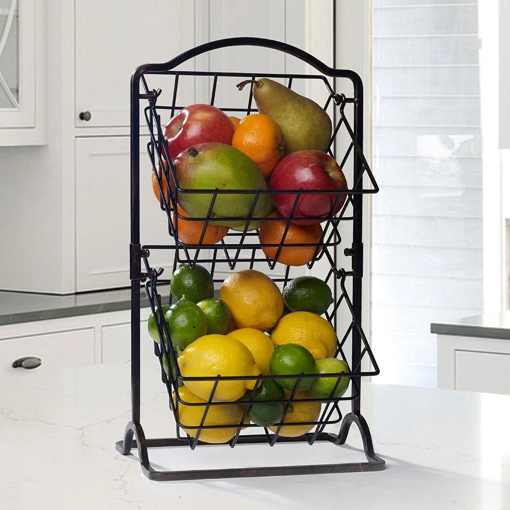 2 Tier Hanging Storage Baskets 4 2 Tier Hanging Storage Baskets - Image 2