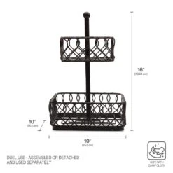 Juliette 2 Tier Storage Basket -Home Tableware 22 2005 5297746 GB Juliette 2 Tier Basket Infographic 01