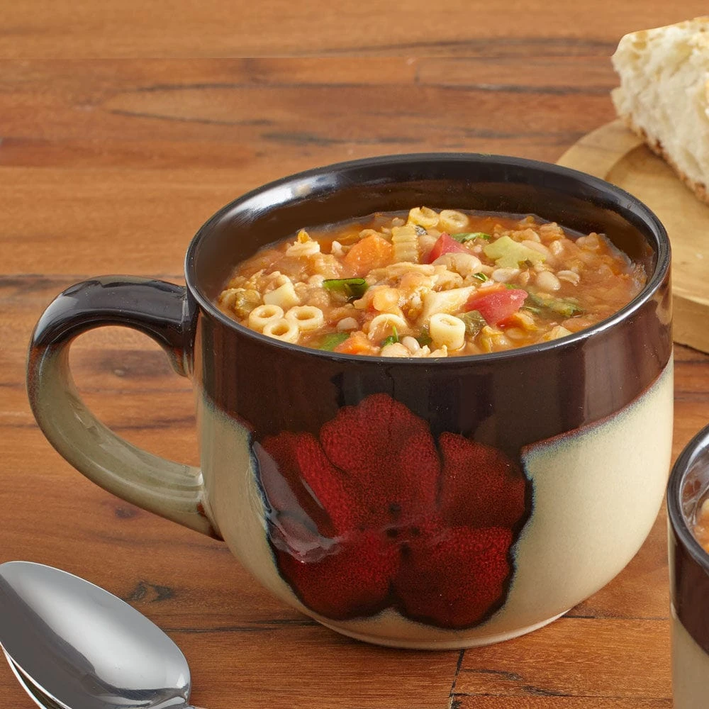 Painted Poppies Jumbo Soup Mug 4 Painted Poppies Jumbo Soup Mug - Image 2