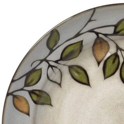 Rustic Leaves Set Of 4 Dinner Plates -Home Tableware 5106147 1