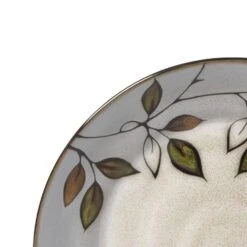 Rustic Leaves Set Of 4 Salad Plates -Home Tableware 5106152 1