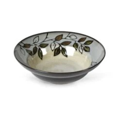 Rustic Leaves Set Of 4 Rim Soup Cereal Bowls 7 Rustic Leaves Set Of 4 Rim Soup Cereal Bowls -Home Tableware 5106153