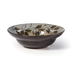 Rustic Leaves Set Of 4 Rim Soup Cereal Bowls 6 Rustic Leaves Set Of 4 Rim Soup Cereal Bowls -Home Tableware 5106153 1