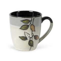 Rustic Leaves Set Of 4 Mugs -Home Tableware 5106155