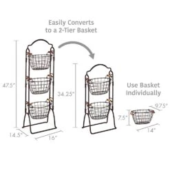 Harbor Adjustable Standing Storage Rack 16 Harbor Adjustable Standing Storage Rack -Home Tableware 5184916 infographic