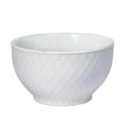 French Lace Set Of 4 White Soup Cereal Bowls -Home Tableware 5211119 1