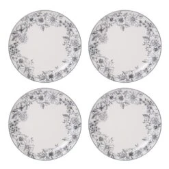Gabriela Gray 16 Piece Dinnerware Set, Service For 4 -Home Tableware 5216945 CO5