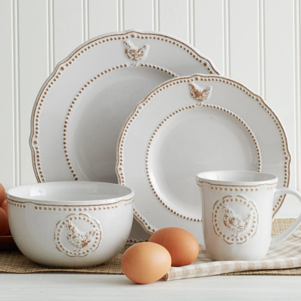 Farmhouse Hen Dinnerware Set 5 Farmhouse Hen Dinnerware Set - Image 3