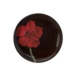 Painted Poppies Set Of 4 Appetizer Plates 7 Painted Poppies Set Of 4 Appetizer Plates -Home Tableware 5233252