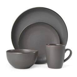 Hadlee Grey 16 Piece Dinnerware Set, Service For 4 13 Hadlee Grey 16 Piece Dinnerware Set, Service For 4 -Home Tableware 5254975 3Q