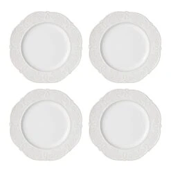 Abby White 16 Piece Dinnerware Set, Service For 4 -Home Tableware 5267392 CO3