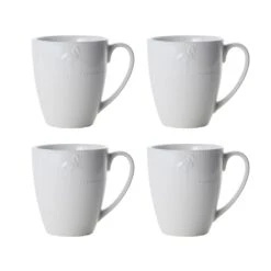 Flamingo White 16 Piece Dinnerware Set, Service For 4 -Home Tableware 5268036 CO4 1