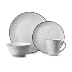 Bumble Bee White 16 Piece Dinnerware Set, Service For 4 -Home Tableware 5274285 4pc onWhite