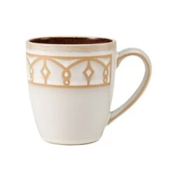 Remi Beige 16 Piece Dinnerware Set, Service For 4 -Home Tableware 5275470 PFZ RemiBeige mug onWhite