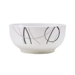 Circles 18 Piece Dinnerware Set, Service For 6 16 Circles 18 Piece Dinnerware Set, Service For 6 -Home Tableware 5276287 Circles bowl onWhite