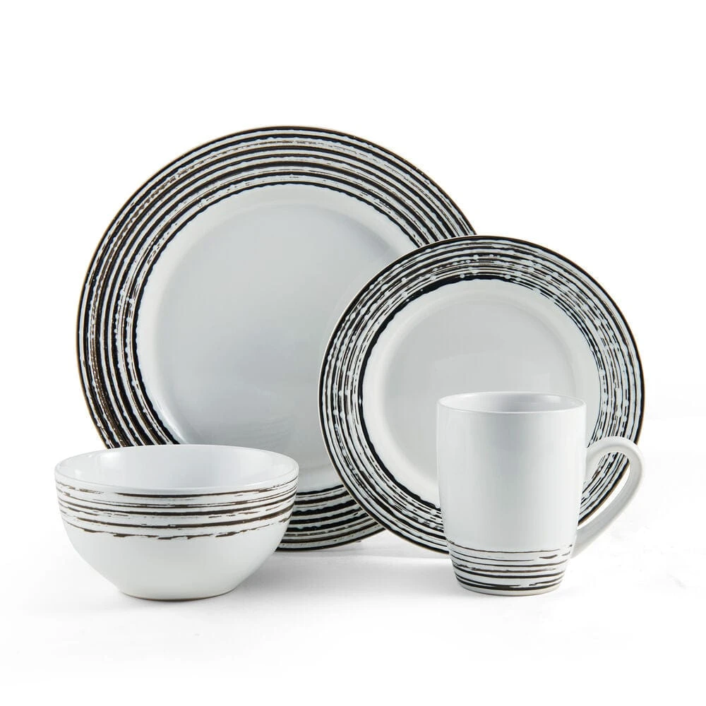 Bryson White 16 Piece Dinnerware Set, Service For 4 12 Bryson White 16 Piece Dinnerware Set, Service For 4 - Image 10