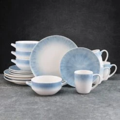 Logan 16 Piece Dinnerware Set, Service For 4 -Home Tableware 5286181 Pfaltzgraff Logan 16PC DinnerwareSet Lifestyle 1