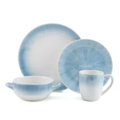 Logan 16 Piece Dinnerware Set, Service For 4 -Home Tableware 5286181 Pfaltzgraff Logan 4PC PlaceSetting Silo