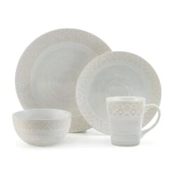 Vera 16 Piece Dinnerware Set, Service For 4 -Home Tableware 5286184 Pfaltzgraff Vera 4PC PlaceSetting Silo