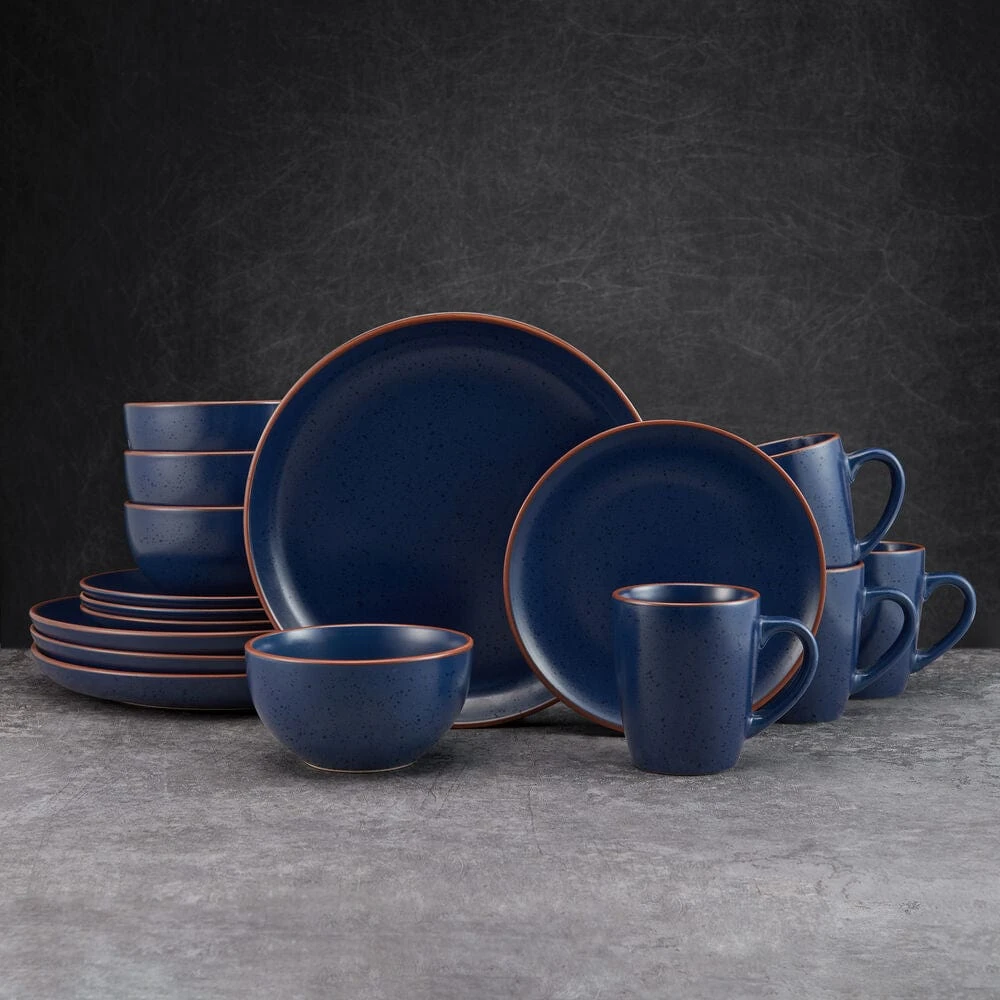 Hunter Blue 16 Piece Dinnerware Set, Service For 4 4 Hunter Blue 16 Piece Dinnerware Set, Service For 4 - Image 2