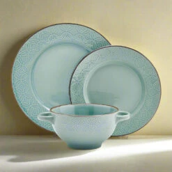 Kori Sage 12 Piece Dinnerware Set, Service For 4 -Home Tableware 5291252 PFZ Kori Sage 3pc silo