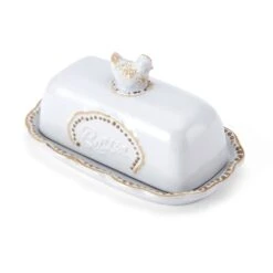 Farmhouse Hen Covered Butter Dish -Home Tableware 5292951 3Q