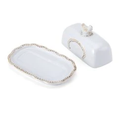 Farmhouse Hen Covered Butter Dish -Home Tableware 5292951 3Q1