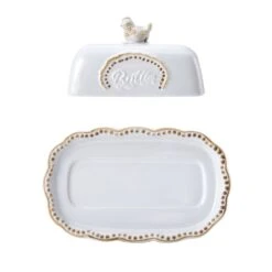 Farmhouse Hen Covered Butter Dish -Home Tableware 5292951 FR1