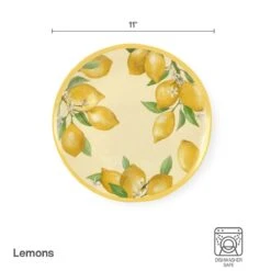 Lemons Set Of 4 Outdoor Melamine Dinner Plates -Home Tableware 5293373 dinner infographic