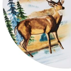 Woodland Animals 12 Piece Dinnerware Set, Service For 4 -Home Tableware 5293649 SN WoodlandAnimals dinnerplate detail