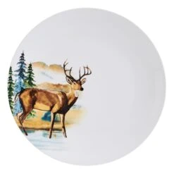 Woodland Animals 12 Piece Dinnerware Set, Service For 4 -Home Tableware 5293649 SN WoodlandAnimals dinnerplate silo