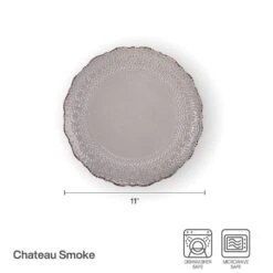 Chateau Smoke Set Of 4 Dinner Plates 10 Chateau Smoke Set Of 4 Dinner Plates -Home Tableware 5296066 CS dinnerplate infographicupdated 1