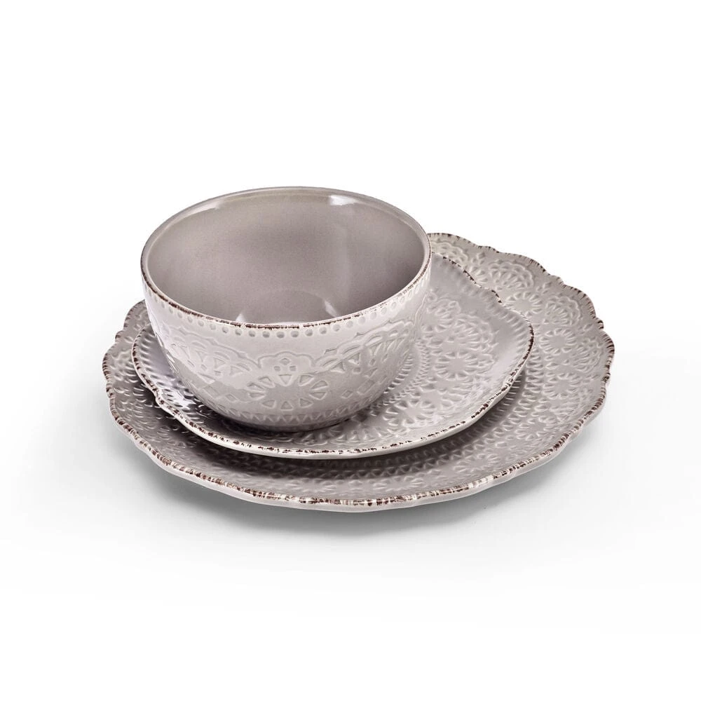 Chateau Smoke 12 Piece Dinnerware Set, Service For 4 8 Chateau Smoke 12 Piece Dinnerware Set, Service For 4 - Image 6