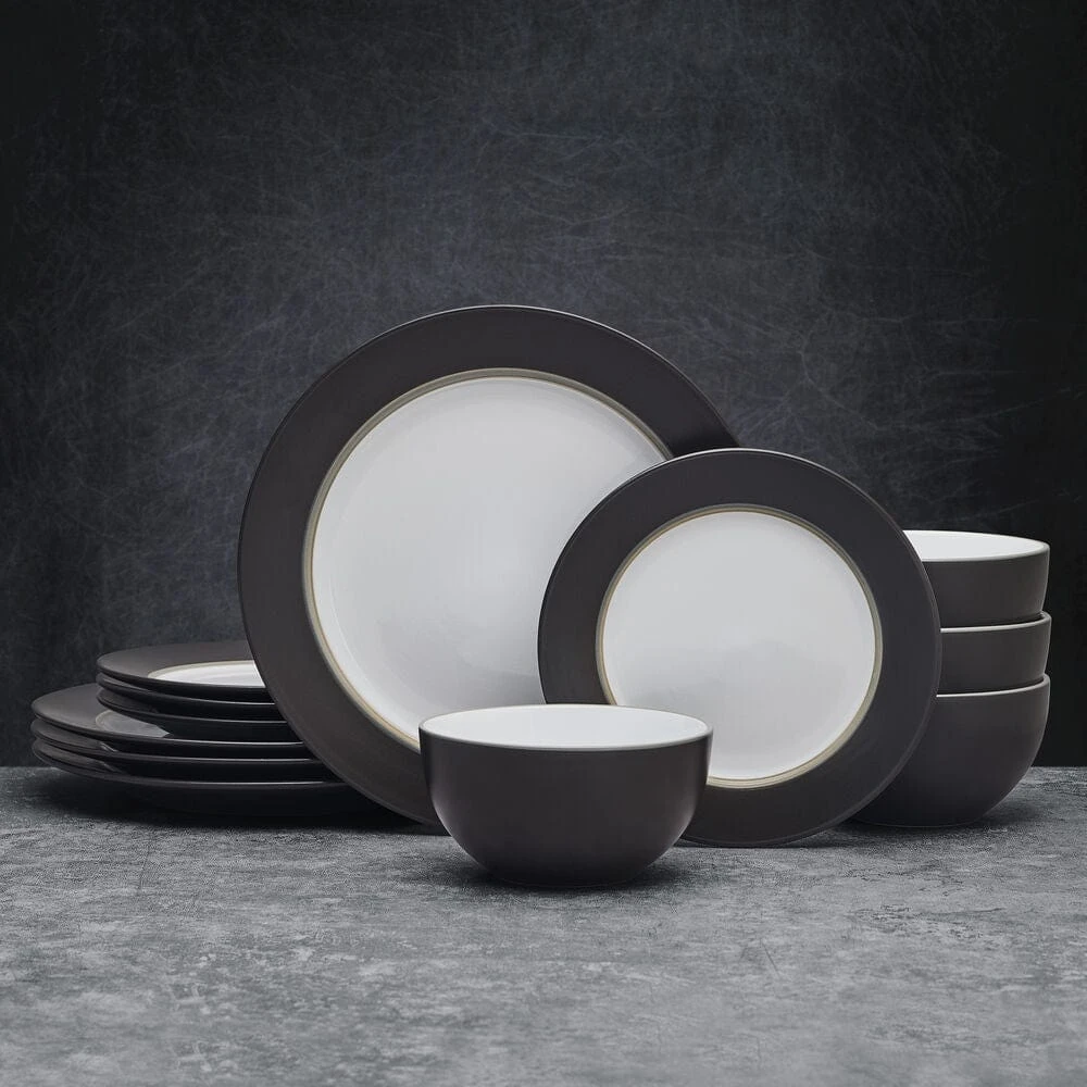 Grayson Charcoal 12 Piece Dinnerware Set, Service For 4 4 Grayson Charcoal 12 Piece Dinnerware Set, Service For 4 - Image 2
