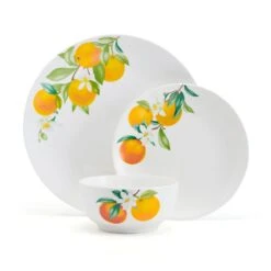 Oranges 12 Piece Dinnerware Set, Service For 4 -Home Tableware 5296703 SN Oranges 3pc silo
