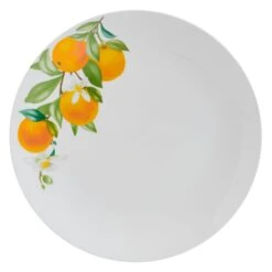 Oranges 12 Piece Dinnerware Set, Service For 4 -Home Tableware 5296703 SN Oranges dinner plate silo