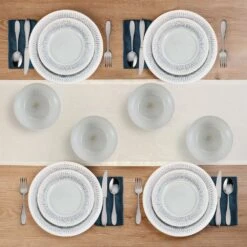 Casey 12 Piece Dinnerware Set, Service For 4 -Home Tableware 5296883 Casey 12pc lifestyle topview