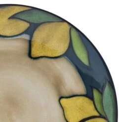 Painted Lemons 12 Piece Dinnerware Set, Service For 4 -Home Tableware 5296894 PFZ Painted Lemons dinner plate detail
