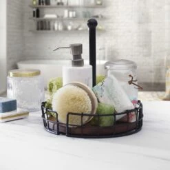 Anvil Cage Condiment Caddy -Home Tableware 5297384 PFZ Anvil Cage Condiment Caddy Bath Lifestyle