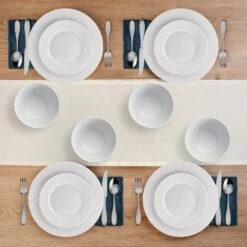 Cassie 12 Piece Dinnerware Set, Serivce For 4 -Home Tableware 5297430 Cassie 12pc topview