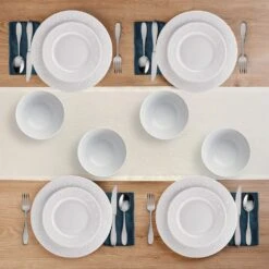 Maddy 12 Piece Dinnerware Set, Service For 4 13 Maddy 12 Piece Dinnerware Set, Service For 4 -Home Tableware 5297446 Maddy 12pc lifestyle topview