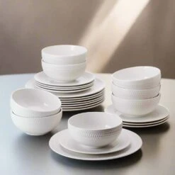 Josephine 24 Piece Dinnerware Set, Service For 8 -Home Tableware 5311501 LS2 josephine 24pc dinnerware set