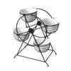 Ferris Wheel Entertaining Dip Bowl Serving Caddy -Home Tableware 5312721 3Q rotating condiment caddy
