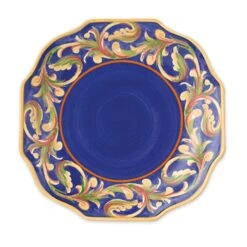 Villa Della Luna® Set Of 4 Blue Salad Plates -Home Tableware 54030300