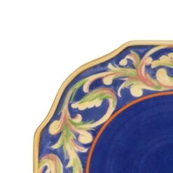 Villa Della Luna® Set Of 4 Blue Salad Plates -Home Tableware 54030300 1