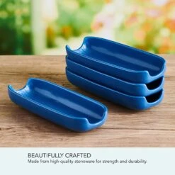 Callie Blue Set Of 4 Corn Dishes -Home Tableware Callie Blue Set of 4 Corn Dishes 5293887 5