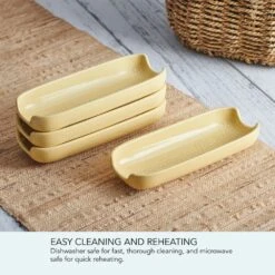 Callie Yellow Set Of 4 Corn Dishes -Home Tableware Callie Yellow Set Of 4 Corn Dishes 5293888 6