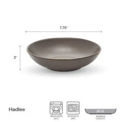 Hadlee Grey Set Of 4 Pasta Bowls 10 Hadlee Grey Set Of 4 Pasta Bowls -Home Tableware Hadlee Grey Set of 4 Pasta Bowls 5294492 3