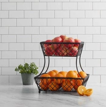 Loop Lattice 2 Tier Rectangular Basket 4 Loop Lattice 2 Tier Rectangular Basket - Image 2