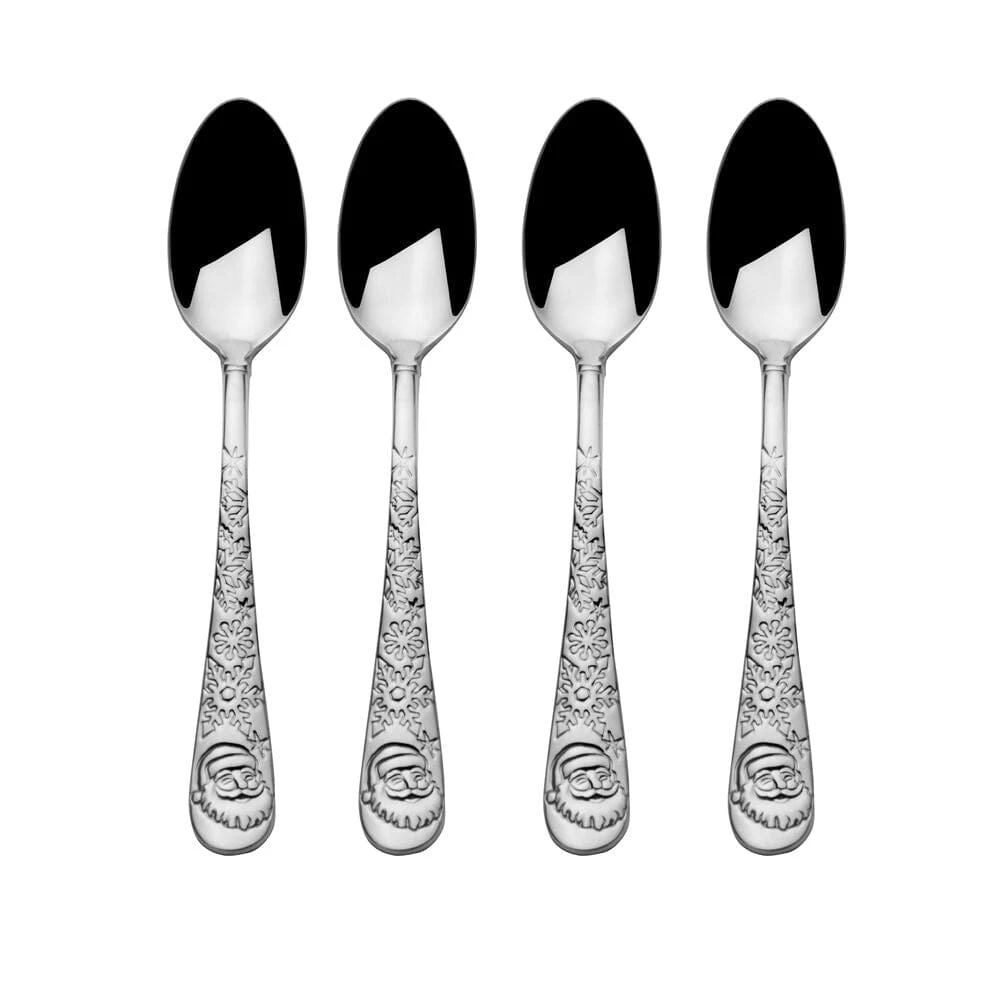 Santa Set Of 4 Coffee Spoons 4 Santa Set Of 4 Coffee Spoons - Image 2